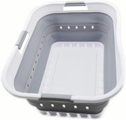Pannolino pieghevole 42L – Pannello di plastica pop-up – Organizzatore trasportabile – Spazievolutore – Bianco/Grigio