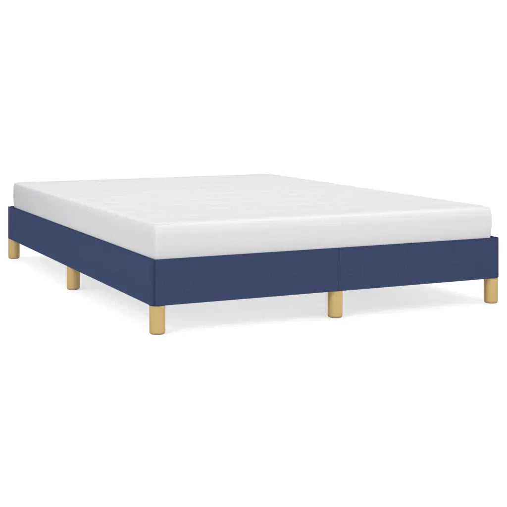 Giroletto senza Materasso-Struttura Letto Blu 140x190 cm in Tessuto 612367