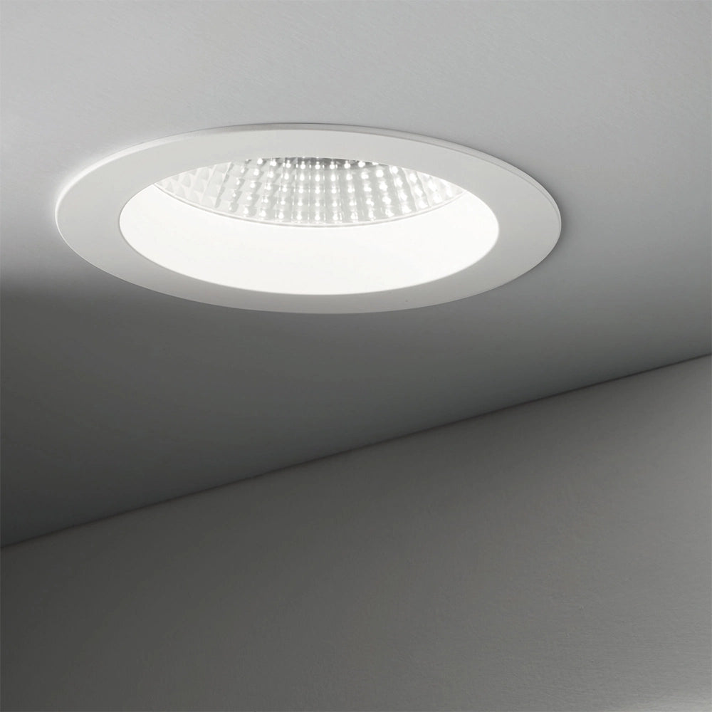 Faretto A Incasso Basic Fi Alluminio Bianco Led 10W 3000K Luce Calda