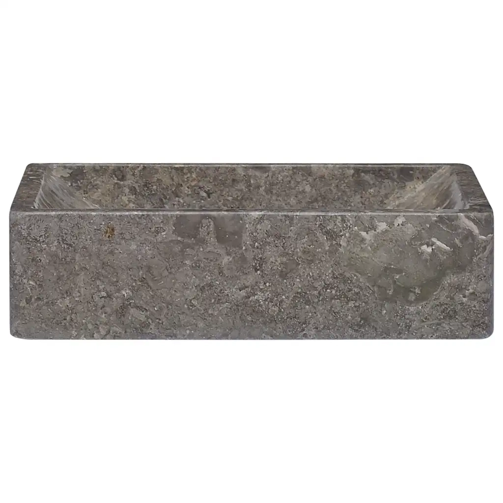 Lavello 45x30x12 cm Marmo Lucido Grigio 149156
