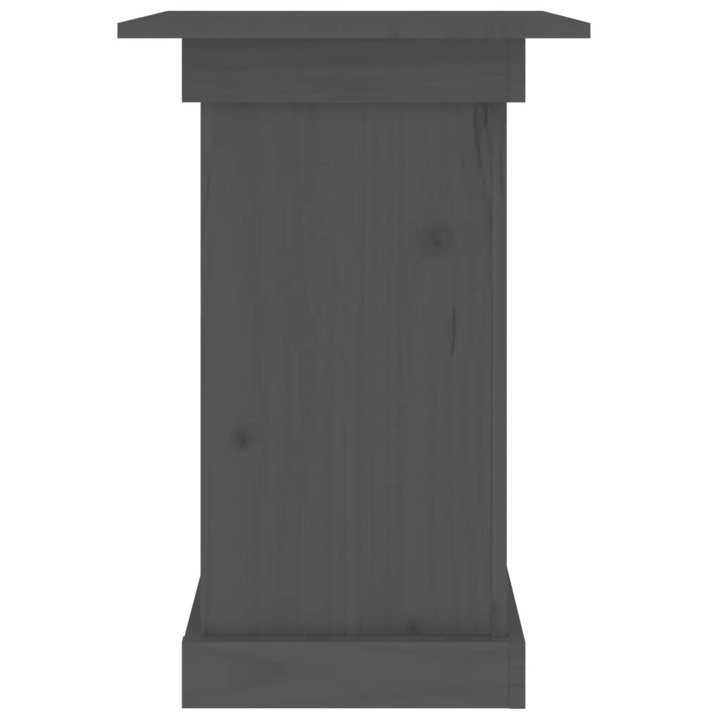 Portafiori grigio 40x40x60 cm in Legno Massello di Pino 823631