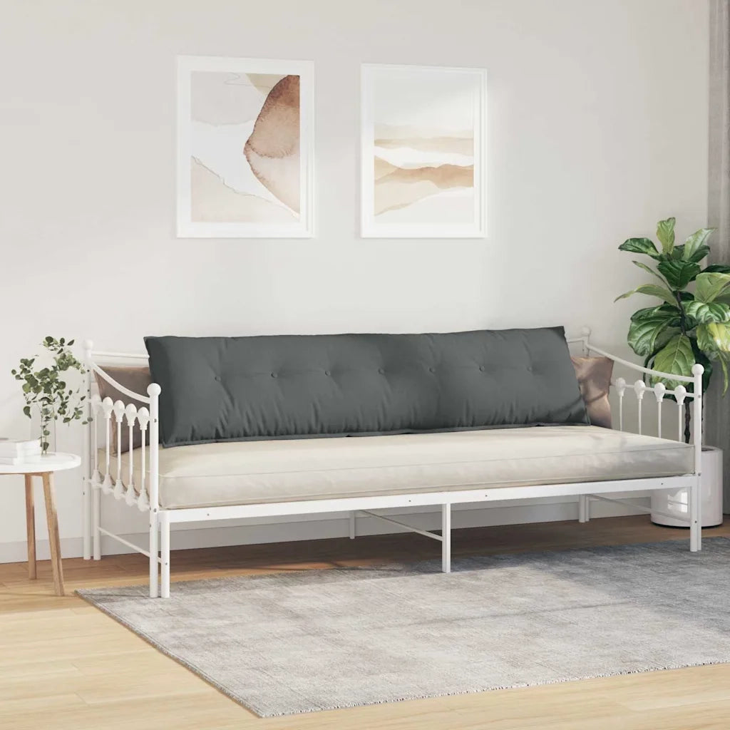 Cuscino per Schiena | Cuscino dorsale Grigio scuro 200 x 19 x 50 cm Tessuto