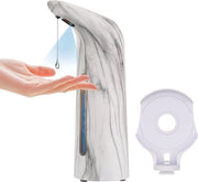 Dispensatore di sapone per mano a senso di movimento infrarosso - 400ml IPX6 - Bagno senza toccare, cucina, hotel, ristorante