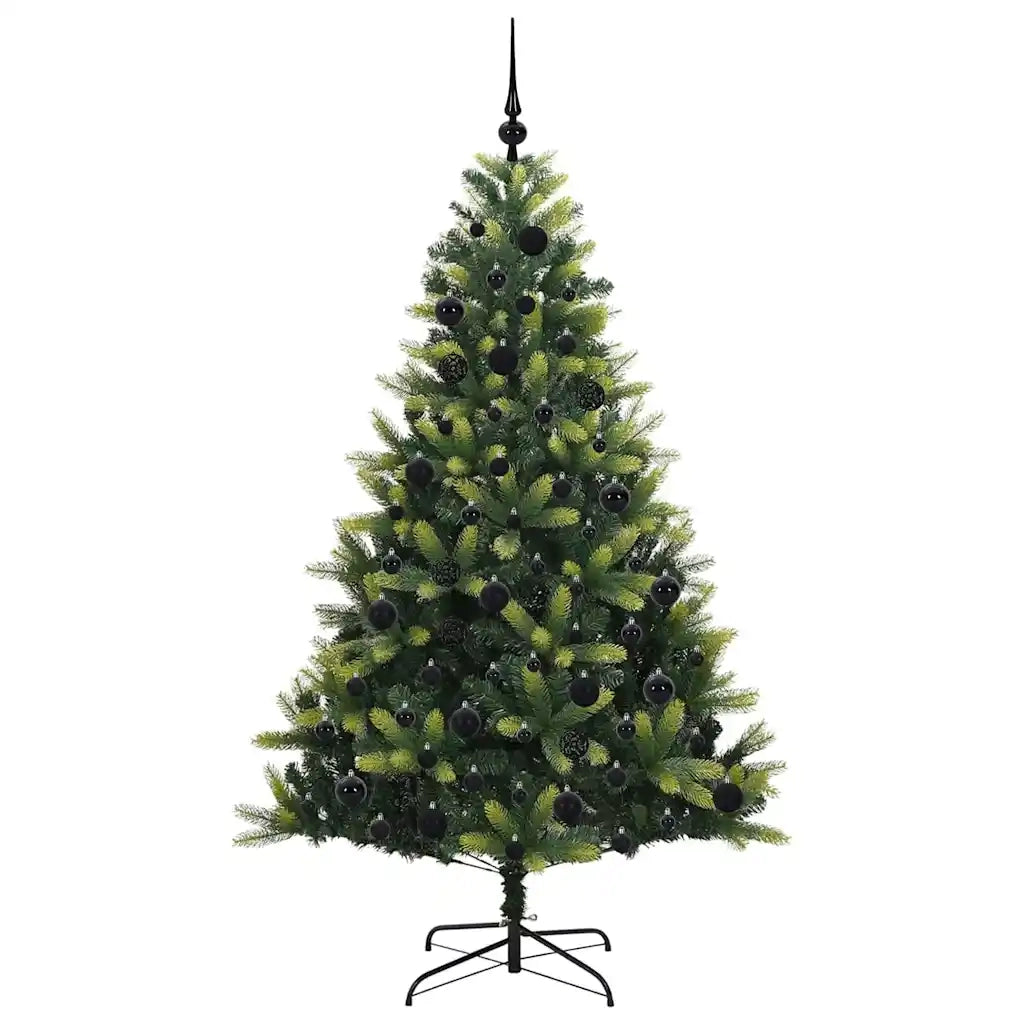 Albero di Natale | Decorazioni natalizie Artificiale a Cerniera con 300 LED 180 cm