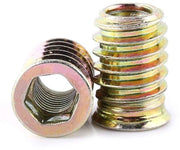 Pacco di 20 viti a 6 punte - M6/M8/M10 - Viti a 6 punte con anello di alluminio - Pezzi di legno per impianto - Viti all'aperto
