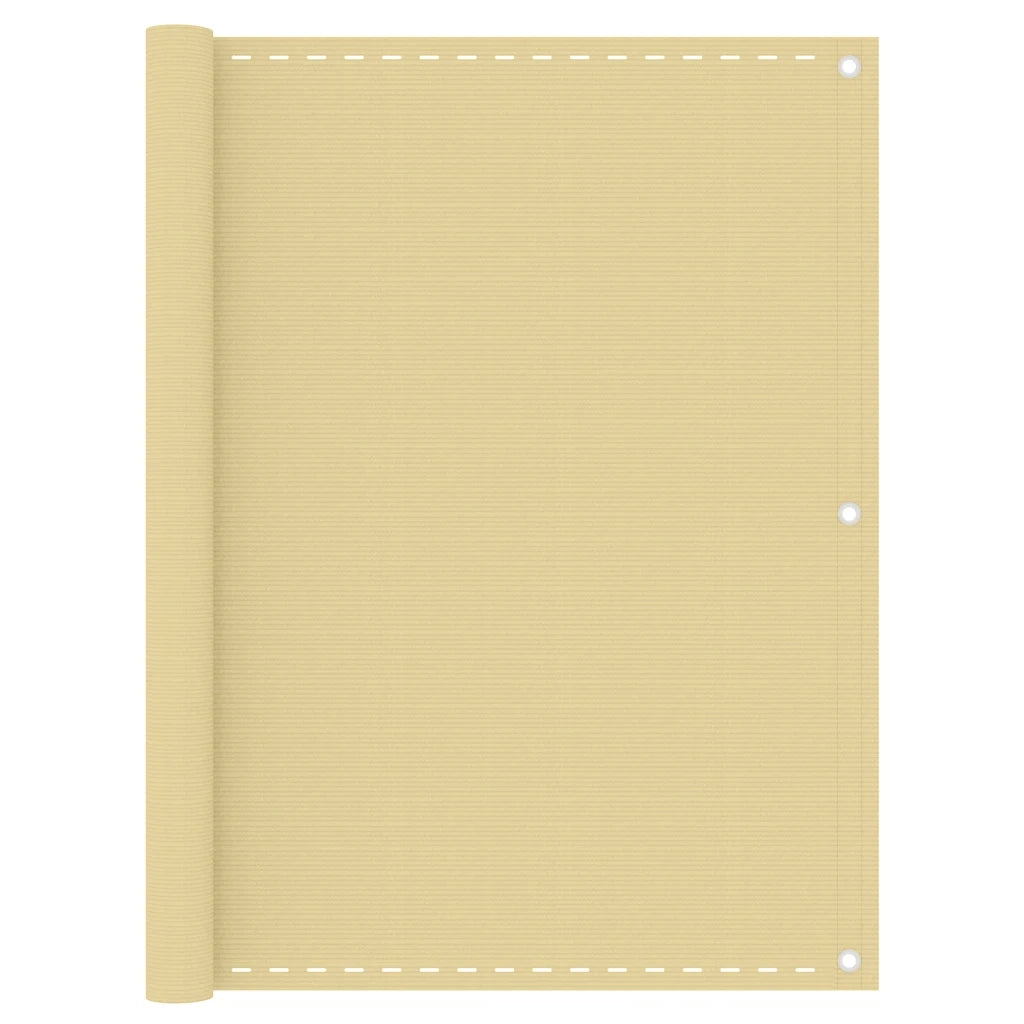Paravento da Balcone Beige 120x600 cm in HDPE 310919