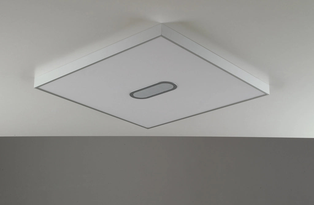 PANNELLO LED BIANCO 42W 1840LM CCT 3000-4000-6500K DIMMERABILE TELECOMANDO INCLUSO, SPEAKER BLUETOOTH 59X59X3,8CM