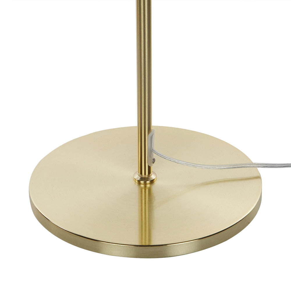 Lampada da terra moderna con paralume marrone e struttura in metallo oro ufficio soggiorno camera da letto