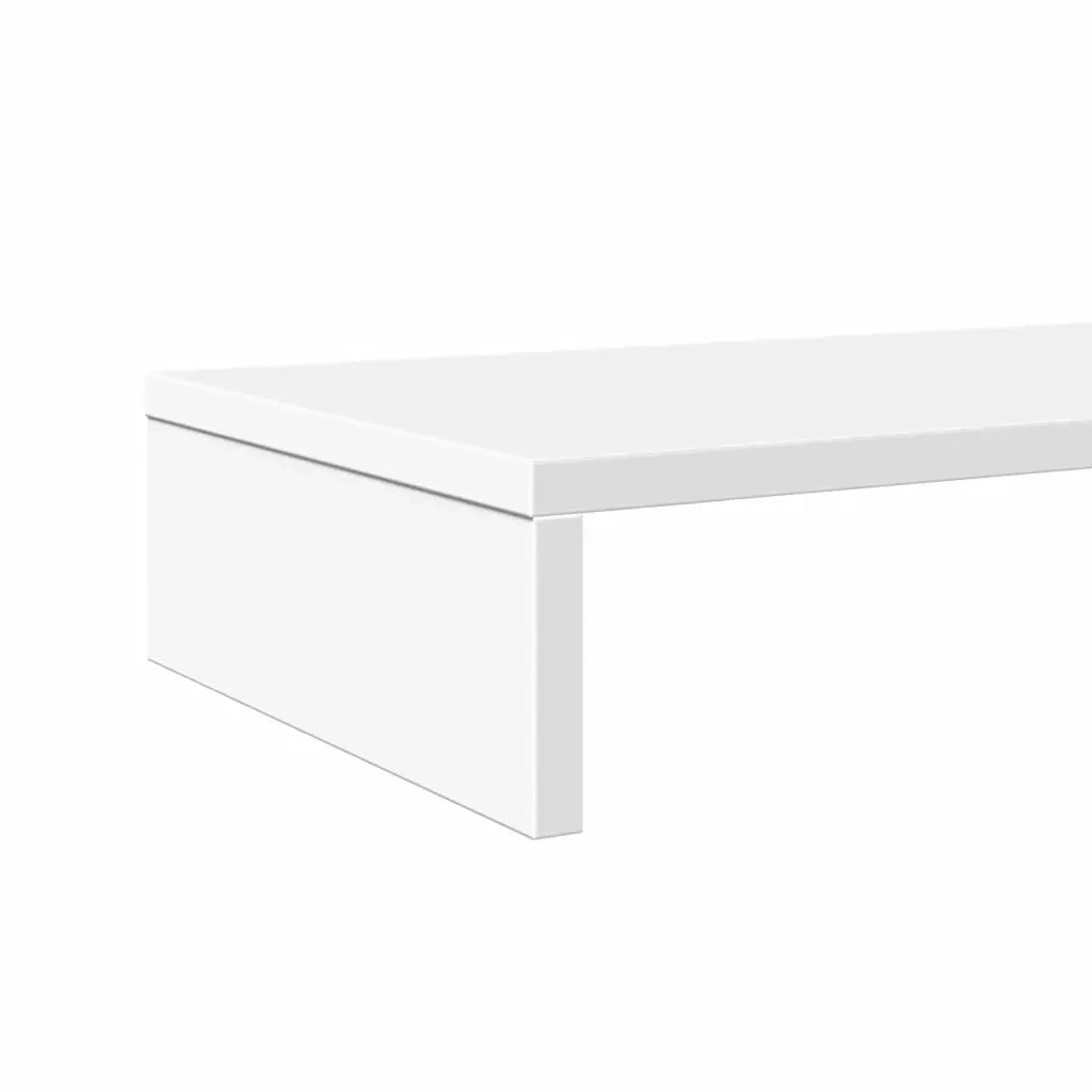 vidaXL Supporto per Monitor Bianco 100x27x10 cm Truciolato