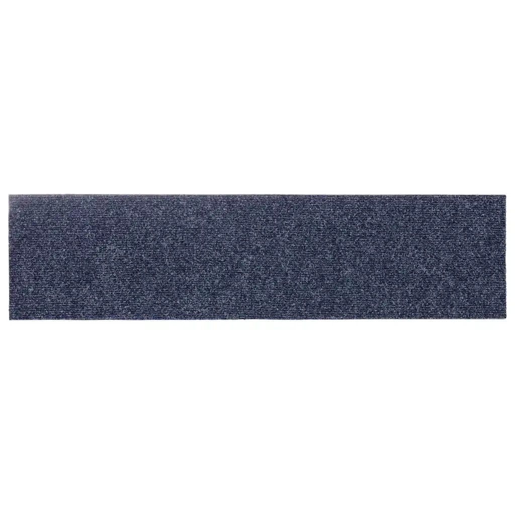Tappetini per scale autoadesivi 30 pz | Gradini per Scale 76x20 cm Grigio Blu Rettangolari