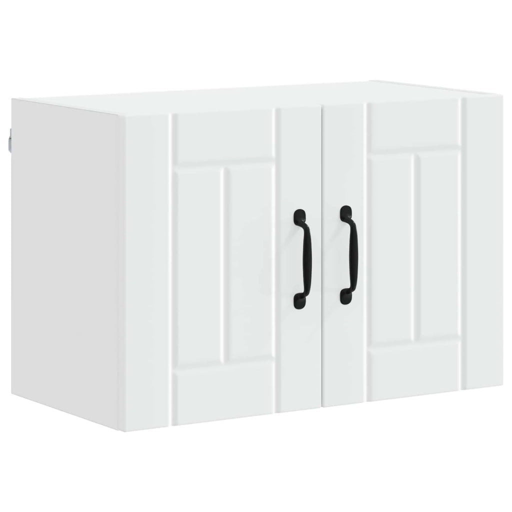 Set di 2 pensili da cucina moderni per un'organizzazione efficiente 60 x 31 x 40 cm legno composito bianco 02_0053943