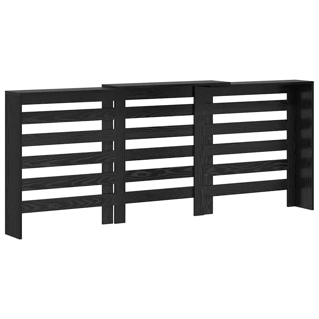 Copertura per radiatori Rovere Nero 205 x 21,5 x 83,5 cm 869222