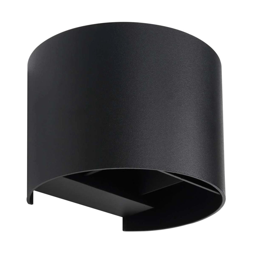 Applique Esterno Moderna Finn Alluminio Nero 1 Luce G9 Ip54
