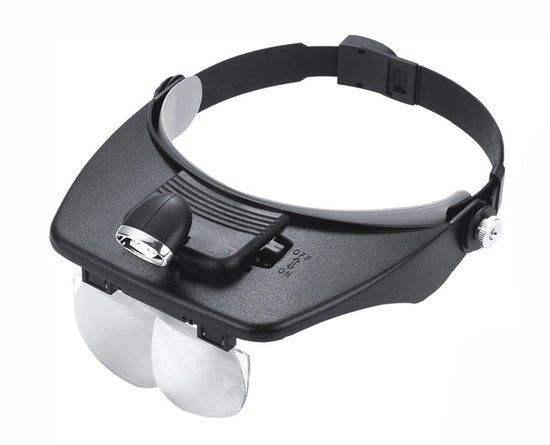 Lozione per occhi con 2 illuminazione LED, lettore di testo senza mani con 4 lenti rimovibili