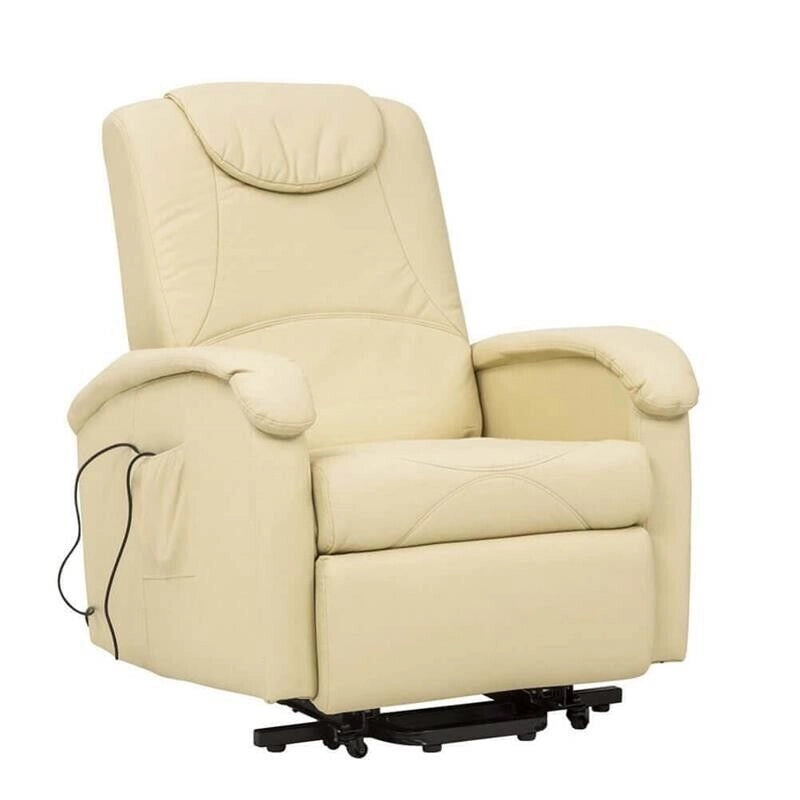 POLTRONA RELAX ELETTRICA MASSAGGIANTE IN COLORE BEIGE
