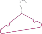 Confezione da 20 grucce per bambini con rivestimento in PVC rosa 13_0002487