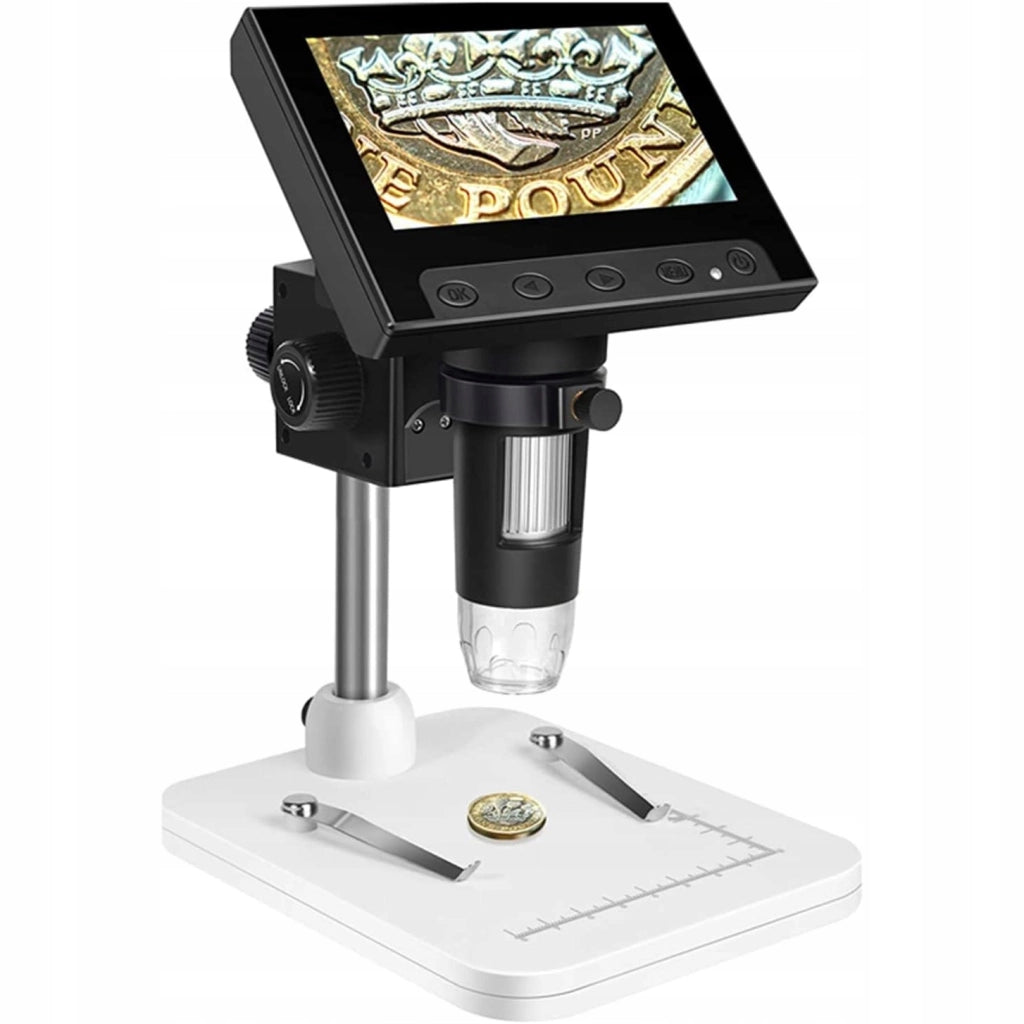 Microscopio Digitale DM4-Z01B019 – Schermo LCD 4,3" | Ingrandimento 50X-1000X, 8 LED Regolabili