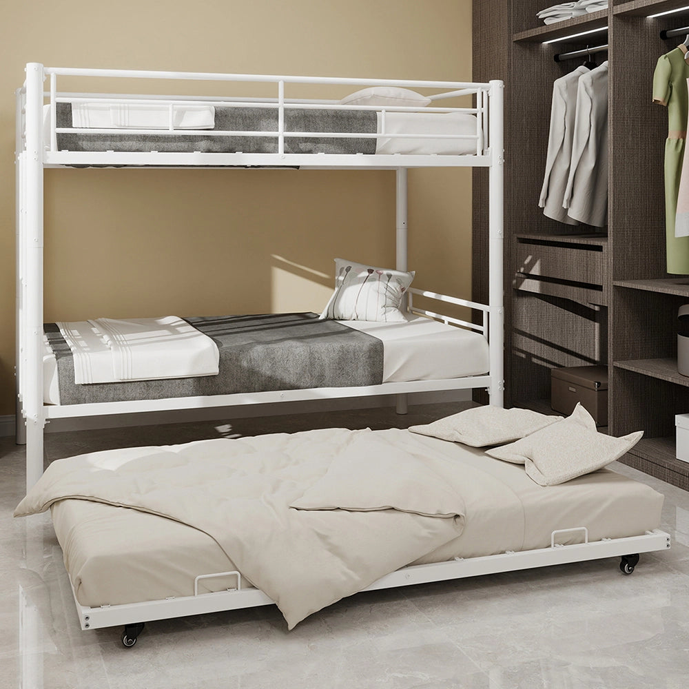 Letto metallico Twin Over Twin - Xylo - senza rete necessaria, sicuro