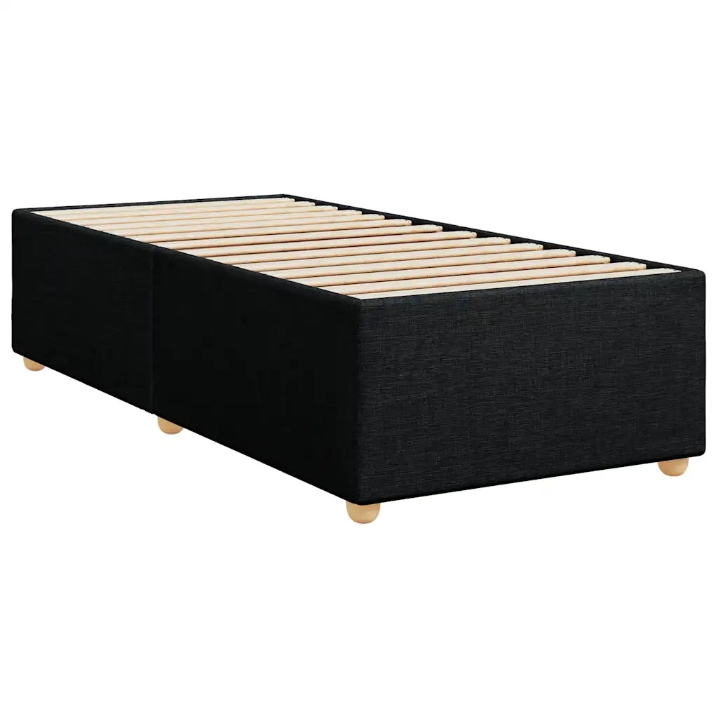 Giroletto a Molle con Materasso Nero 80x200 cm inTessuto 3286523