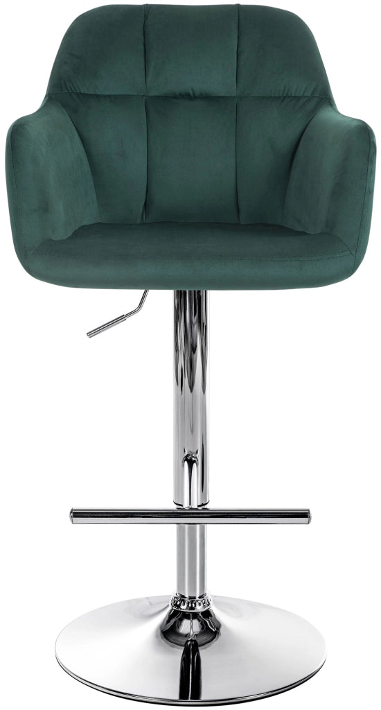 Barhocker Natoma Samt chrom