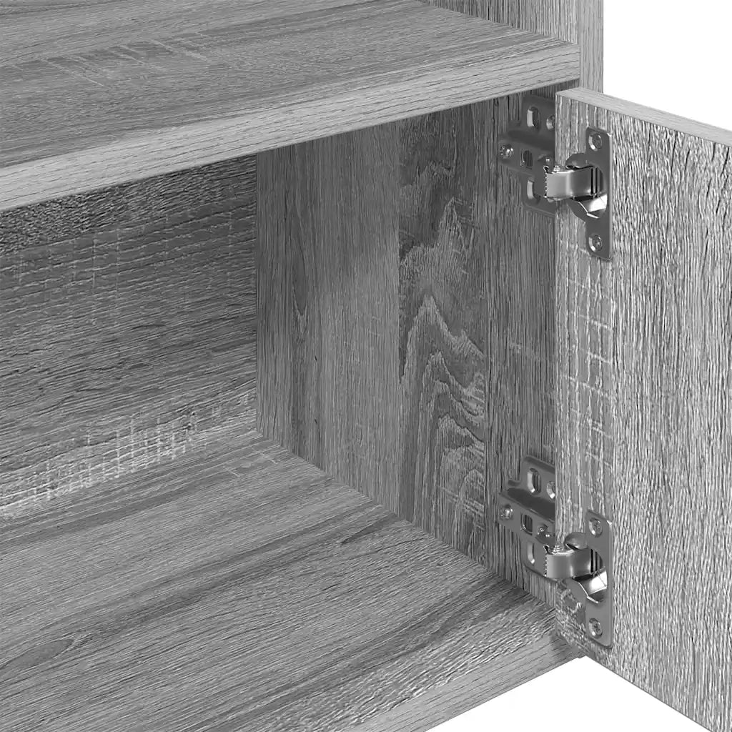 Libreria Grigio Sonoma 31x24x127 cm in Legno Multistrato 860351