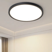 ZMH Lampada da soffitto plafoniera LED moderna rotonda nera 22cm per soggiorno corridoio
