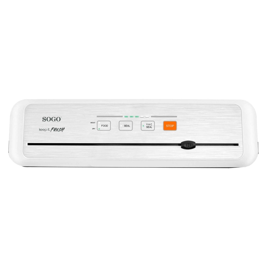 Macchina sottovuoto alimenti con taglierina integrata, sigillatura automatica 110W pressione 60 kPa per sacchetti e rotoli - Sogo