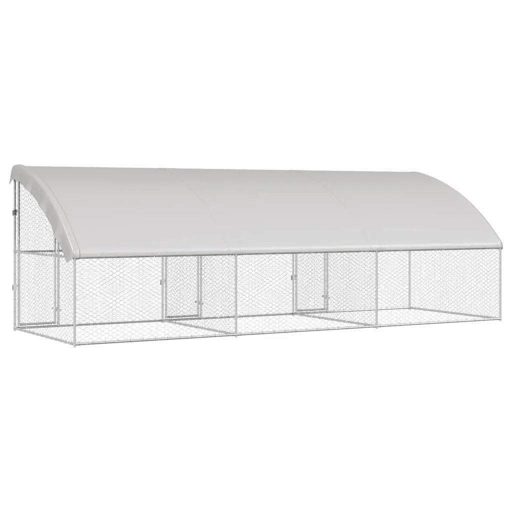 Cuccia per cani 3 pcs Argento 6 x 2 x 2 m Acciaio zincato 3368326