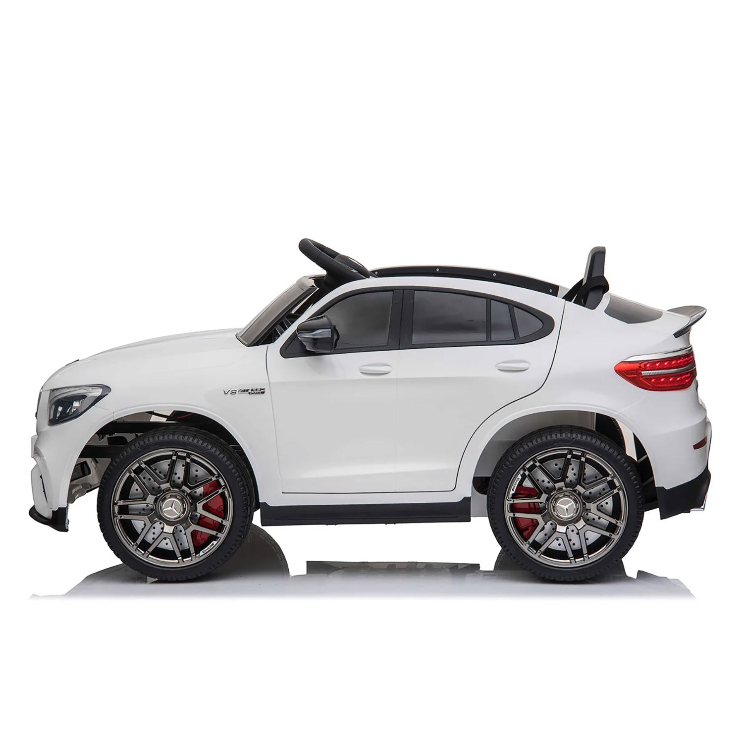 Macchina Elettrica per Bambini Licenza Ufficiale Mercedes AMG GLC63S Coupè 10,8V 5,4 Ah Bianco