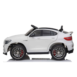 Macchina Elettrica per Bambini Licenza Ufficiale Mercedes AMG GLC63S Coupè 10,8V 5,4 Ah Bianco
