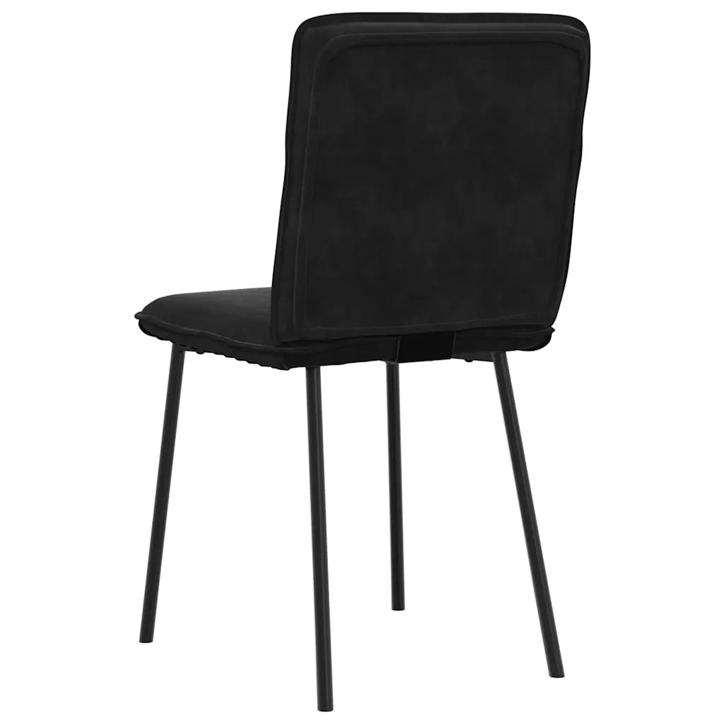 Sedie da Pranzo 4 pz Nere in Velluto 3315315