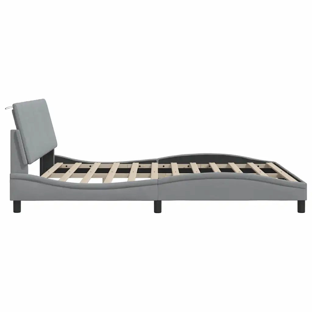 Giroletto senza Materasso Hanko Grigio Chiaro 180x200 cm Tessuto 3310405