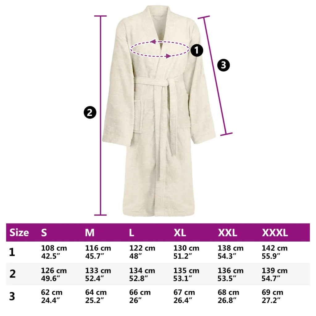 Accappatoio KINN Crema XXXL Cotone CFW2892301