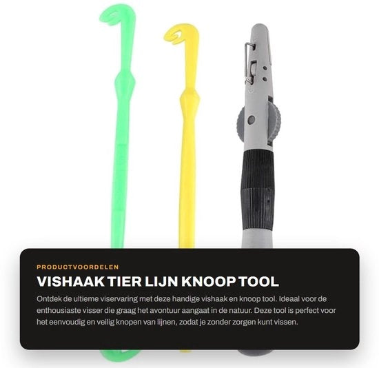Ferramenta per annodare la lenza - Acciaio inossidabile - Viscia per annodare la lenza - Manuale - Accessorio per pescatori - Risparmia tempo e fatica - Sicuro e comodo - Accessorio per lenza da pesca