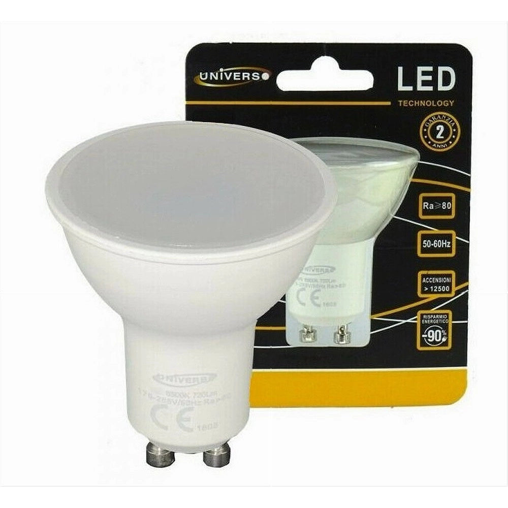 Trade Shop - Lampadina Led Gu10 10watt Faretto Spotlight 110° Luce 3000k 4000k 6500k Gu10-10w - -bianco Caldo      -