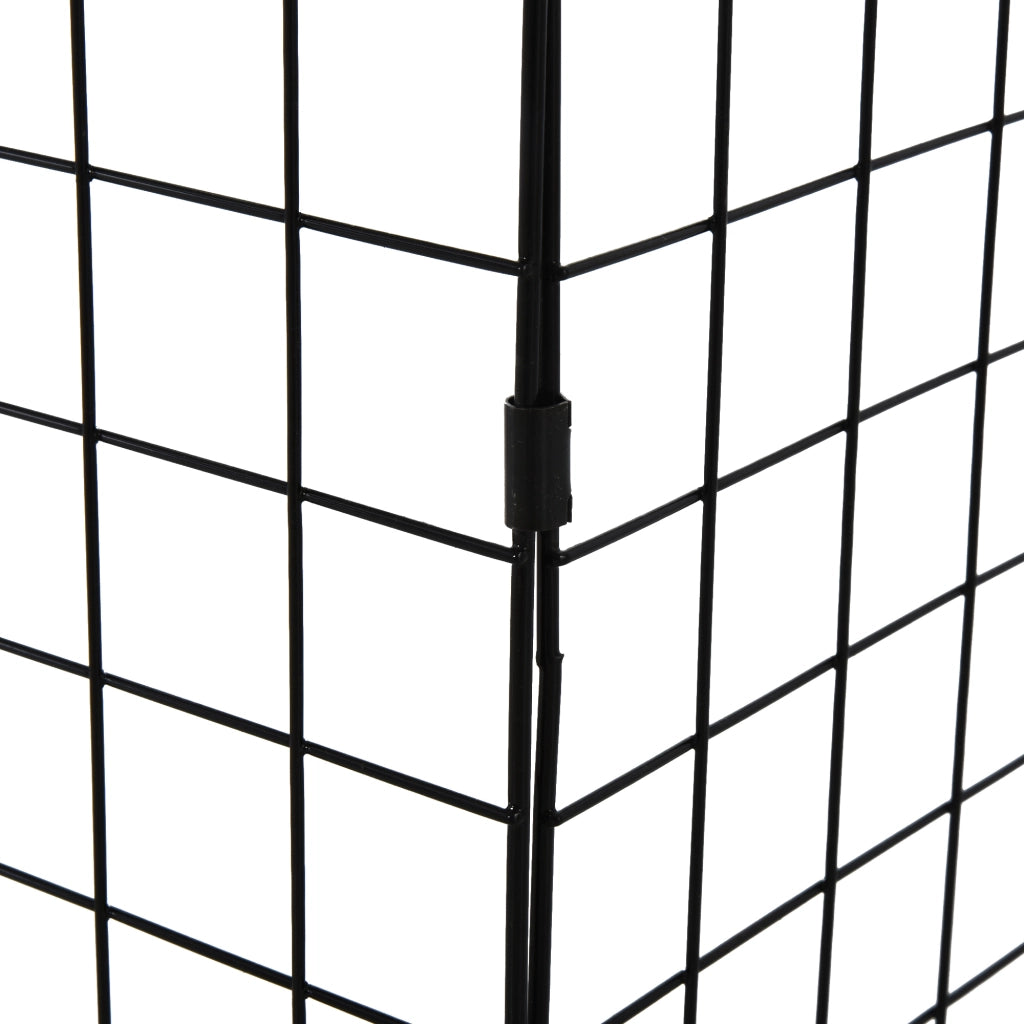 Parafuoco per Camino Regolabile 81,5-160x44x68 cm Nero ¨C Zephmum ¨C Nero Metallo