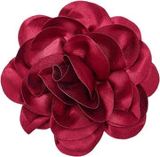 Brooch per capelli elegante in velluto rosso satinato, manufatto artigianale vintage, grande accessorio per capelli per donna, ideale per matrimoni e feste.