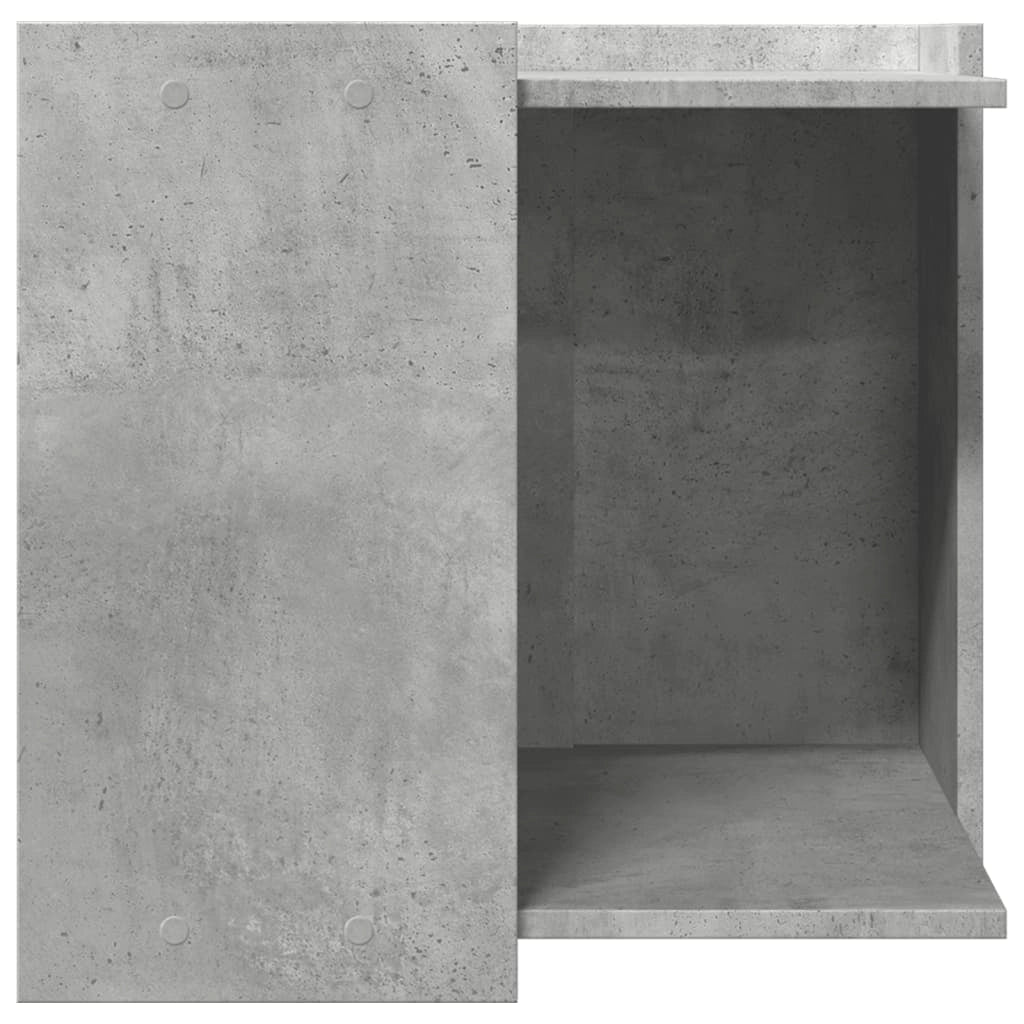 Mobiletto per lettiera per gatti in legno ingegnerizzato grigio 02_0043319