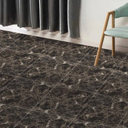 Tegoli in PVC autoadesivi - Nero Marmo 30x30 cm - Impermeabili e Resistenti - 10 Pezzi