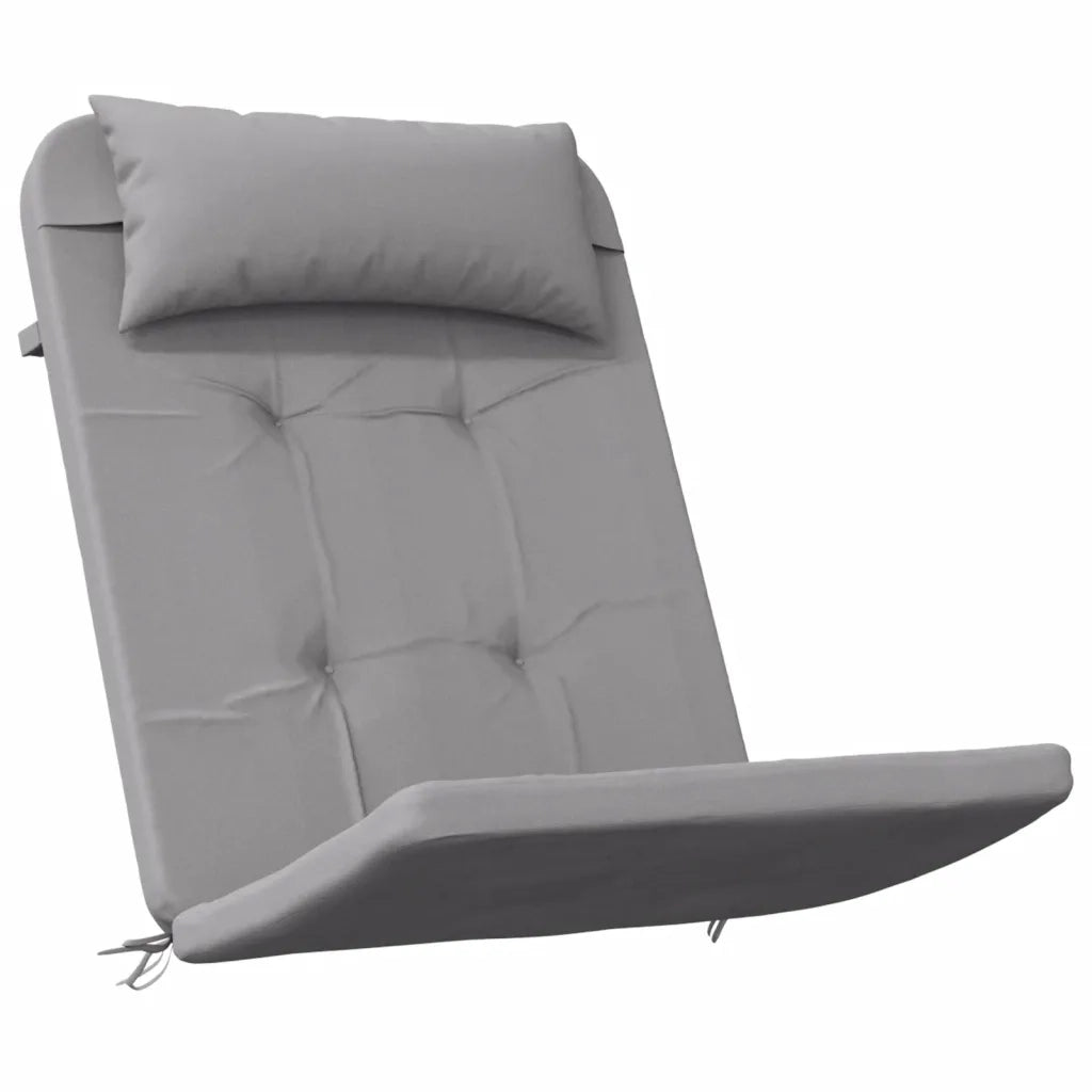 Cuscini per Sedia Adirondack 2 pz Grigio in Tessuto Oxford 361831
