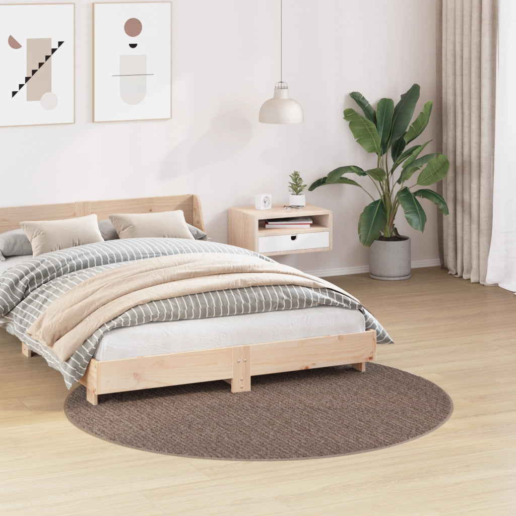 Tappeto Shaggy con retro in lattice Marrone Ã¸160 cm