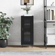 Credenza-Buffet-Armadio da cucina Nero 34,5x34x90 cm in Legno Multistrato 949332