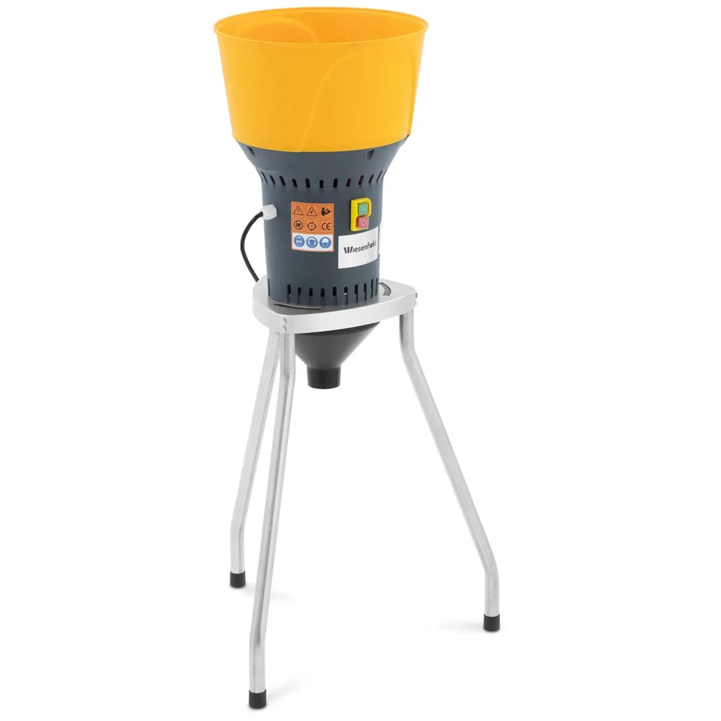 Mulino elettrico per cereali 400 kg/h 1300 watt con supporto in acciaio inox lega di alluminio PP ferro verniciato a polvere nero 14_0009418