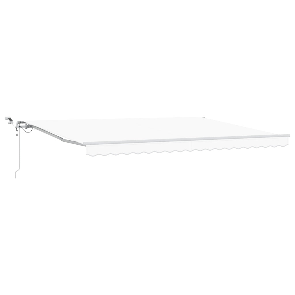 Tenda Retrattile Automatica  con LED Bianca 450x300 cm