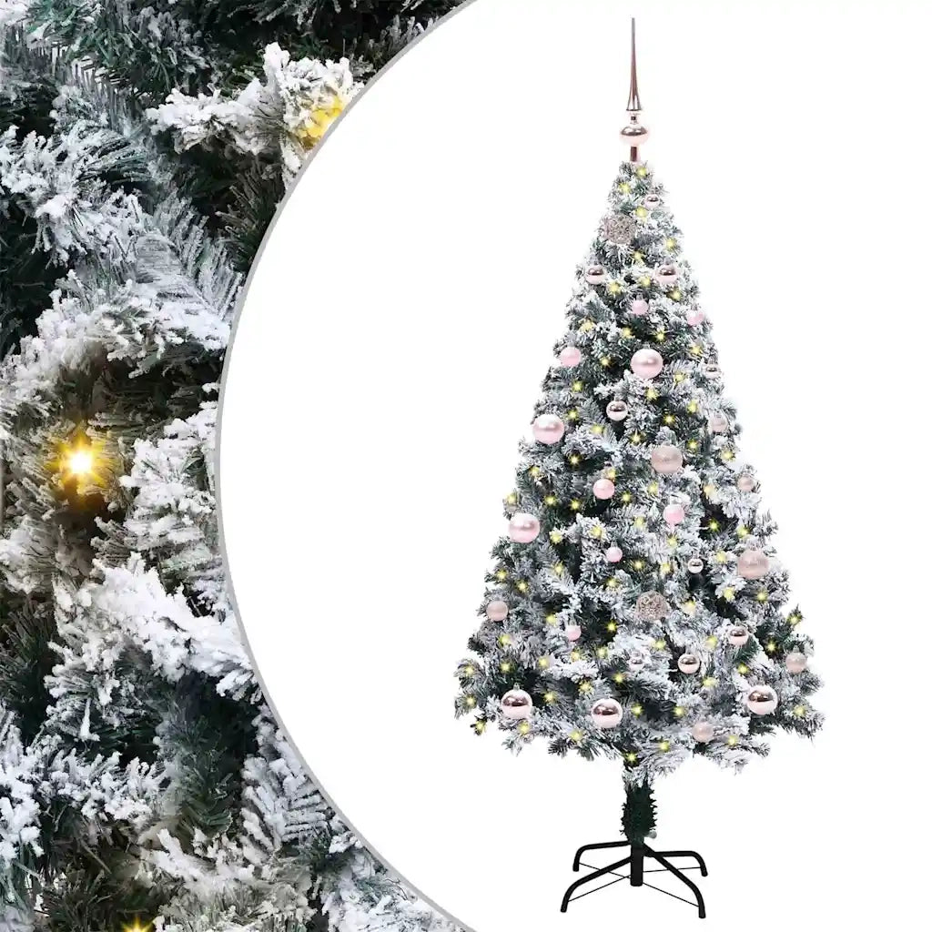 Albero di Natale artificiale con 150 LED Bianco 150 cm 3396951