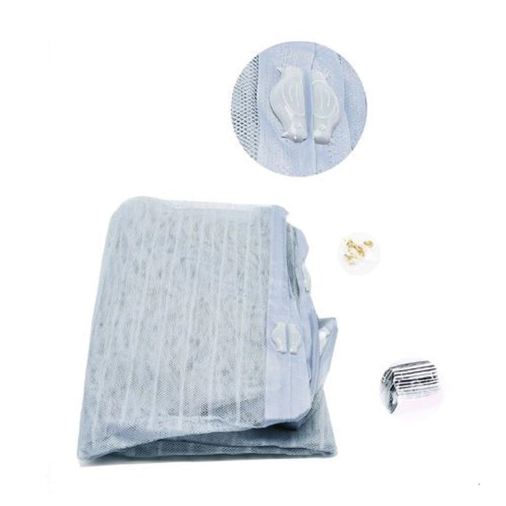 Trade Shop - Tenda Zanzariera Per Porte Balconi Insetti Zanzare Magnetica Grigia 90 X 210 Cm -