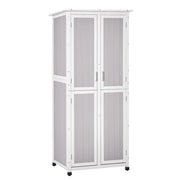 Casetta Porta Attrezzi in Legno ¨C zephmum ¨C Grigio 77x58x175 cm