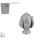Pomo Decorativo Casa in Ceramica Silver 16 x 11 cm