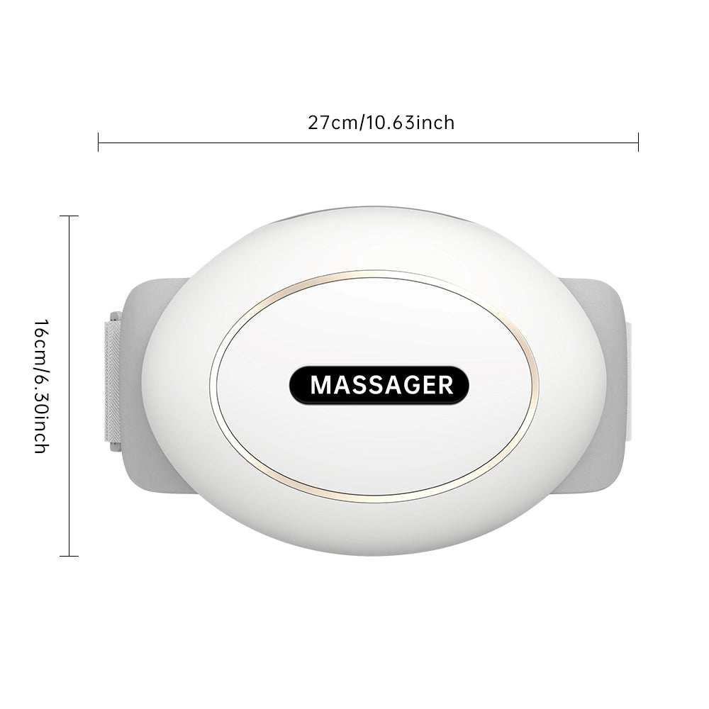 Massaggiatore addominale intelligente con doppia modalit¨¤ di massaggio, luce rossa riscaldante e timer da 10 minuti. Dispositivo portatile per il rela