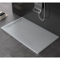 Piatto Doccia 80x120 cm in Pietra Bonussi Makalu Grigio Chiaro